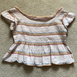 American Eagle Off the Should Top